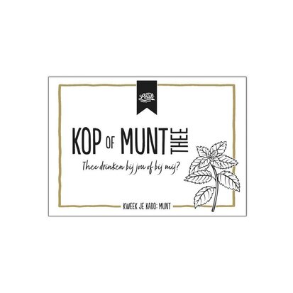 100% LEUK kruiden - Kop of Munt thee